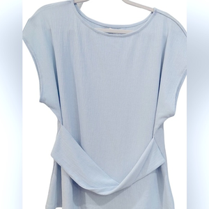 14th &‎ Union shirt sleeve light blue blouse - wrinkle resistant - XL